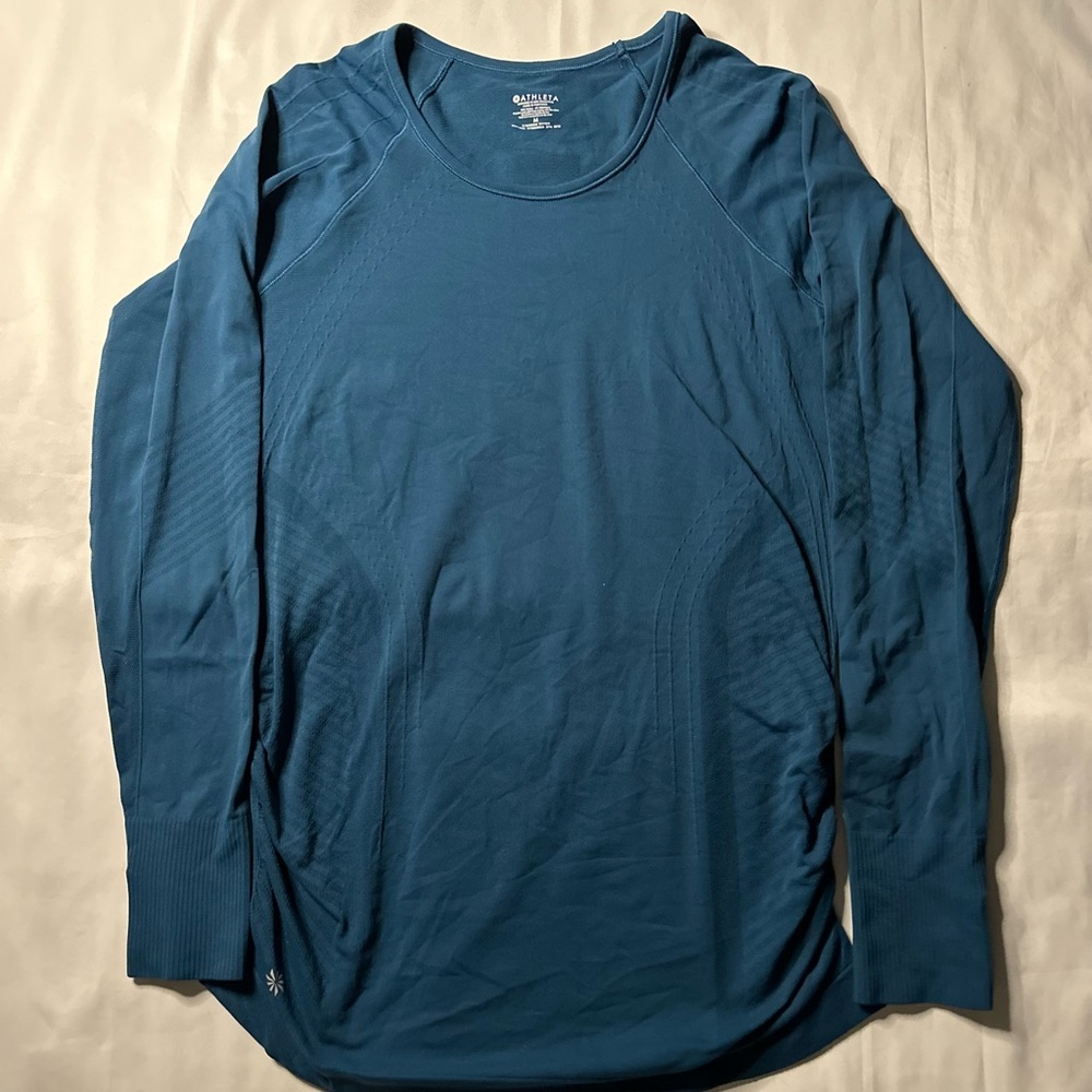 Athleta Speedlight Running Oceanic Teal Top Womens size medium